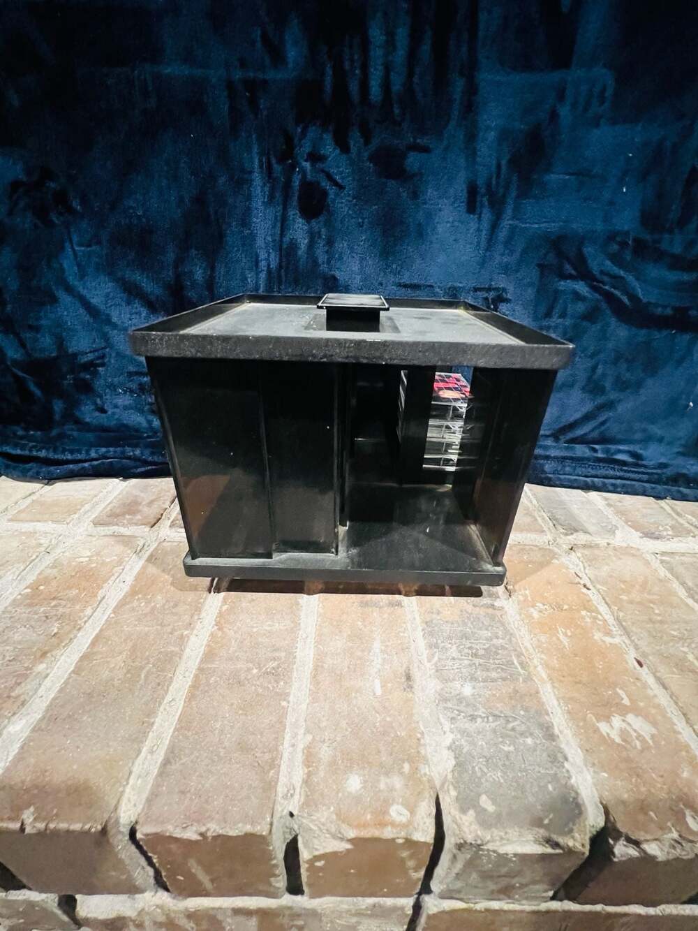 Vintage Rotating Carousel Storage Rack for 8-Track Tapes / Cassettes